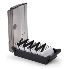 Schwarze Kartenbox Organizer