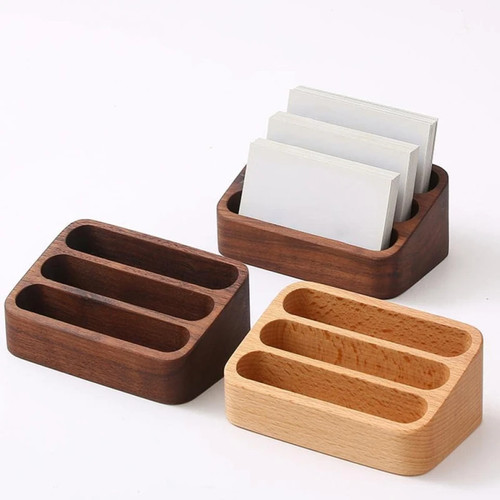 Holz visitenkartenbox halter - holz,