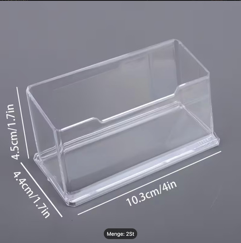 Transparente visitenkarten - transparente,